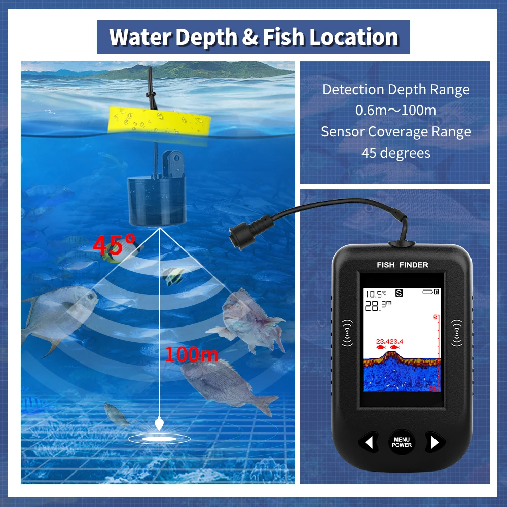 Erchang XF03 Fish Finders 45 D - огляд і ціна Fish Finder Cable